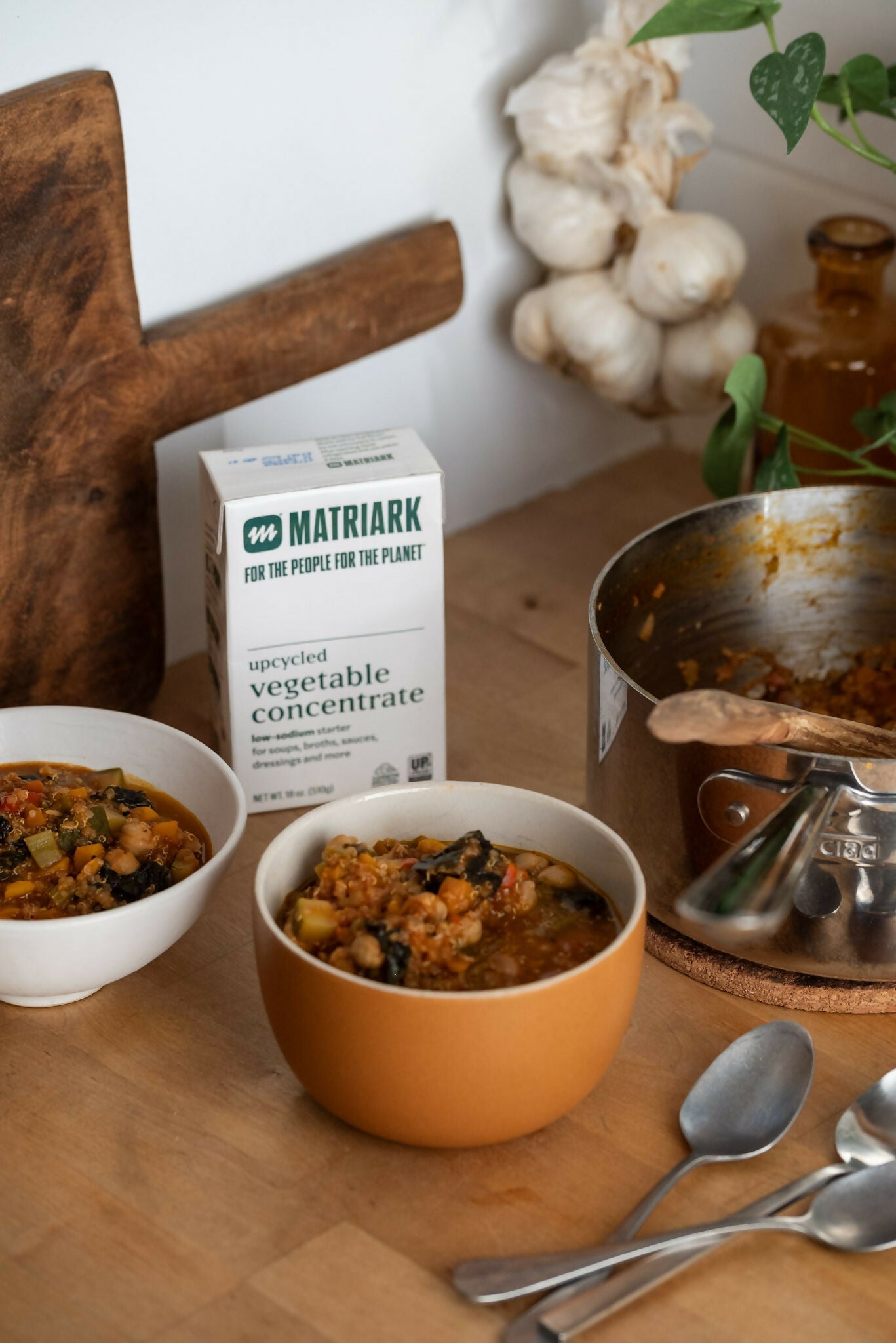 Matriark Foods Upcycled Vegetable Broth Concentrate Boxes - 36 containers x 18oz case