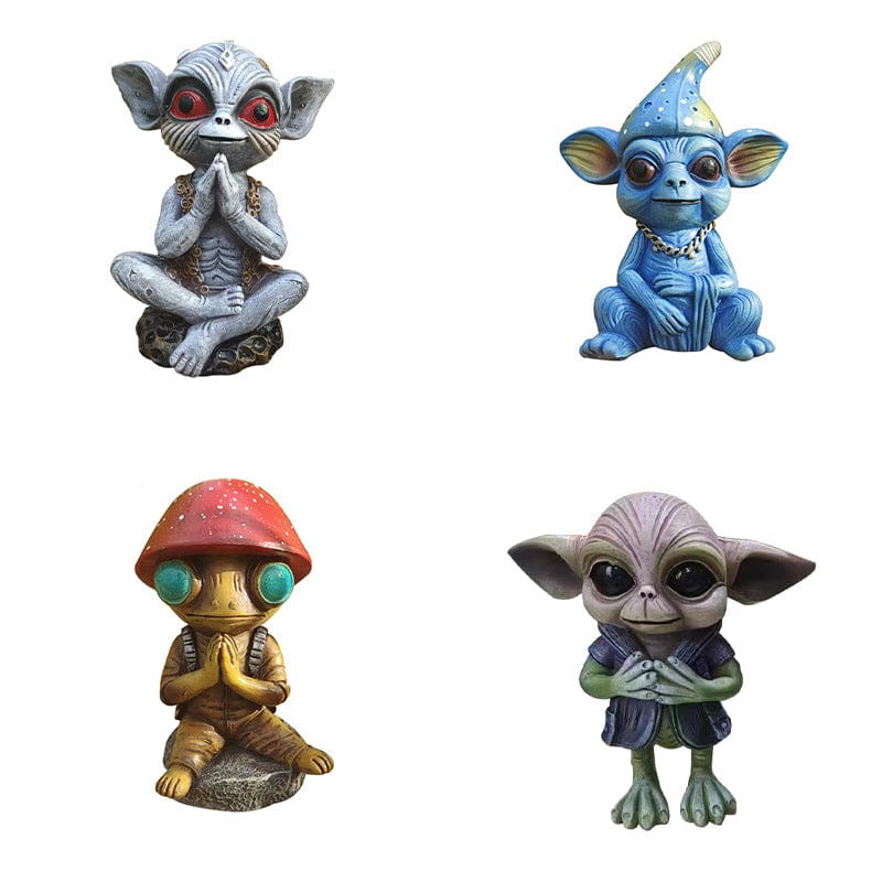 Halloween Garden Decoration Alien Statue for Outdoor Space - ebasketonline - Little Red General Store