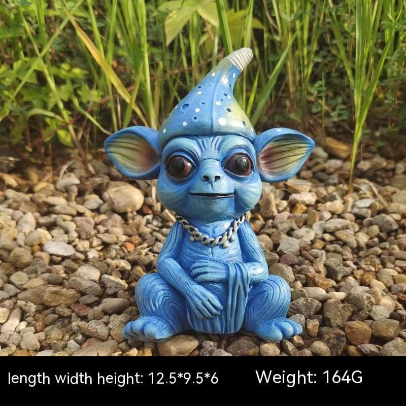 Halloween Garden Decoration Alien Statue for Outdoor Space - ebasketonline - Little Red General Store