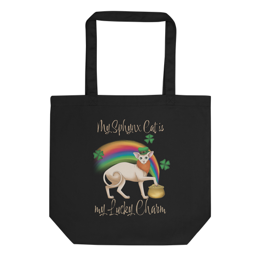 "MY SPHYNX IS MY LUCKY CHARM" ECO TOTE