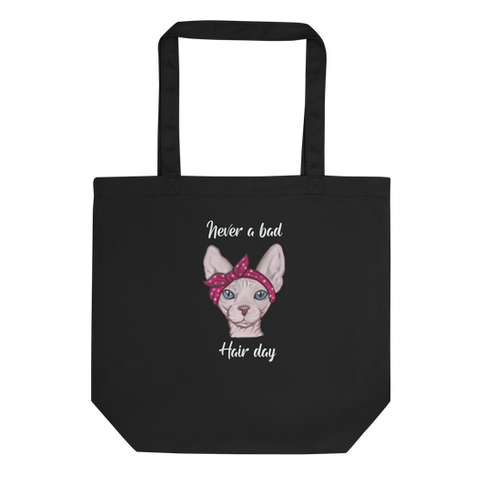 "NEVER A BAD HAIR DAY" ECO TOTE