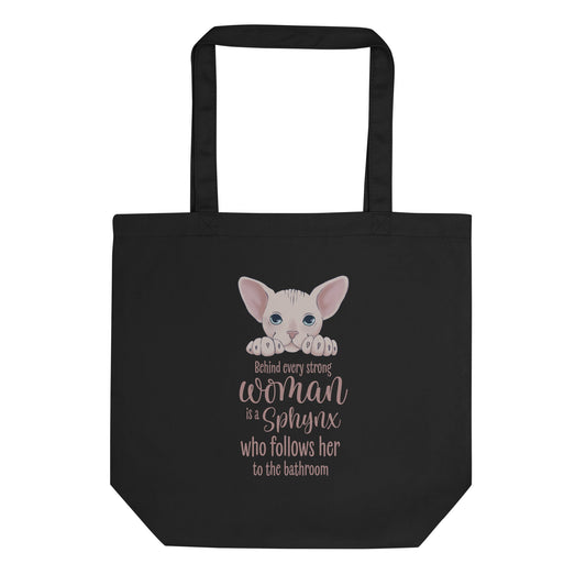 "BEHIND EVERY WOMAN" SPHYNX TOTE