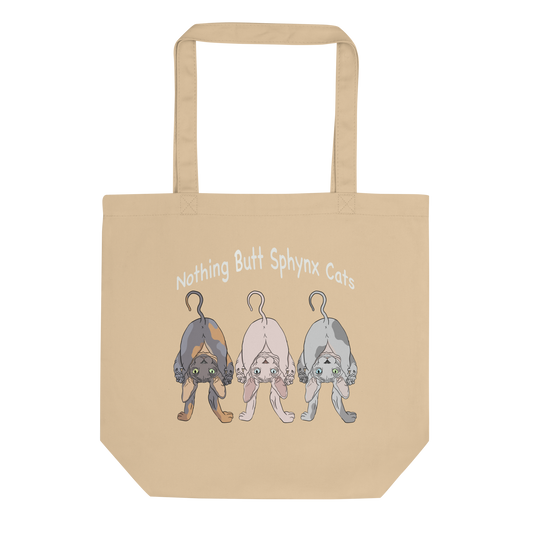 "NOTHING BUTT SPHYNX CATS" ECO TOTE