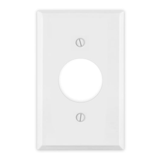 1 Gang Single White Plastic Single Receptacle Cover