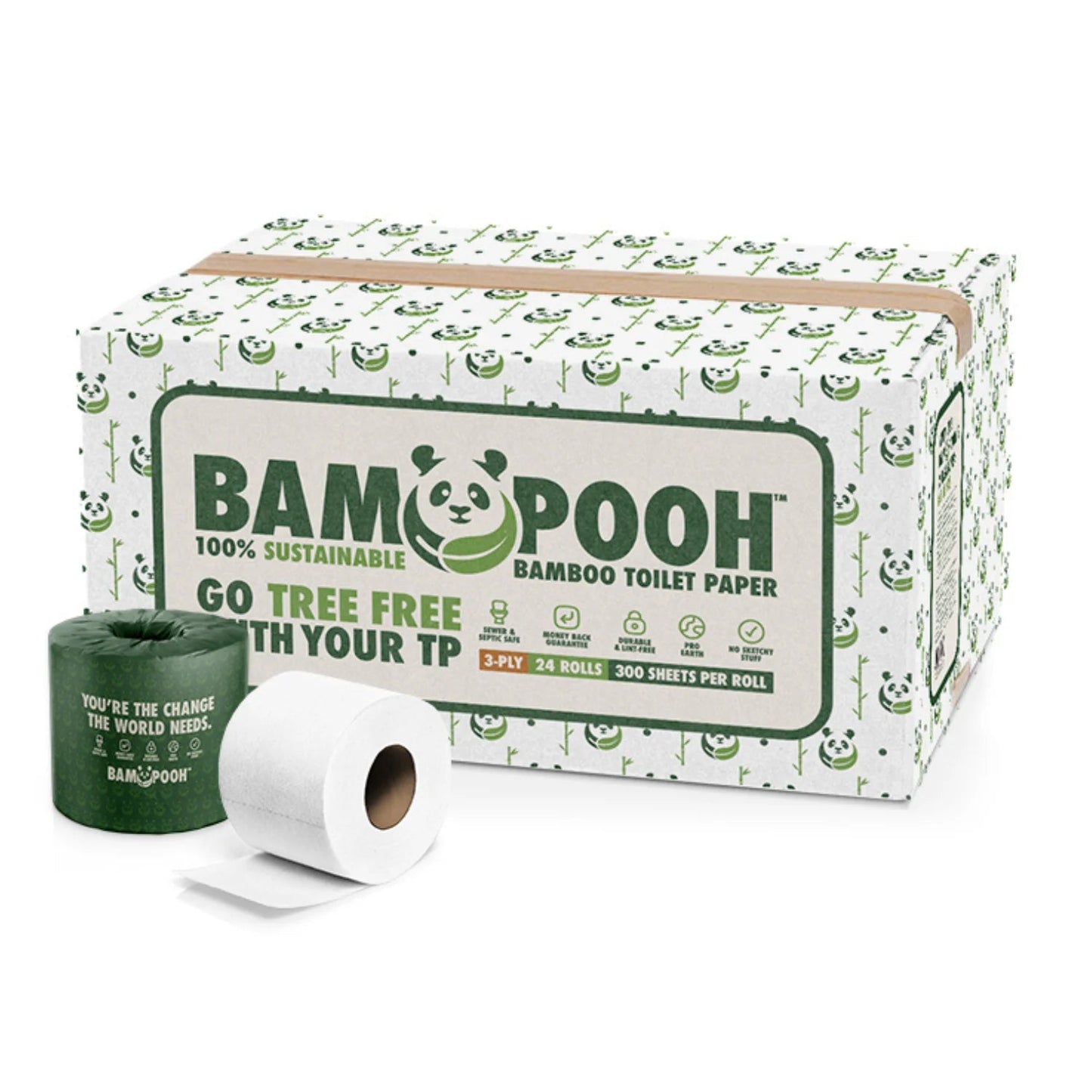 Bampooh 3-Ply Bamboo Toilet Paper — Soft, Strong & Sustainable