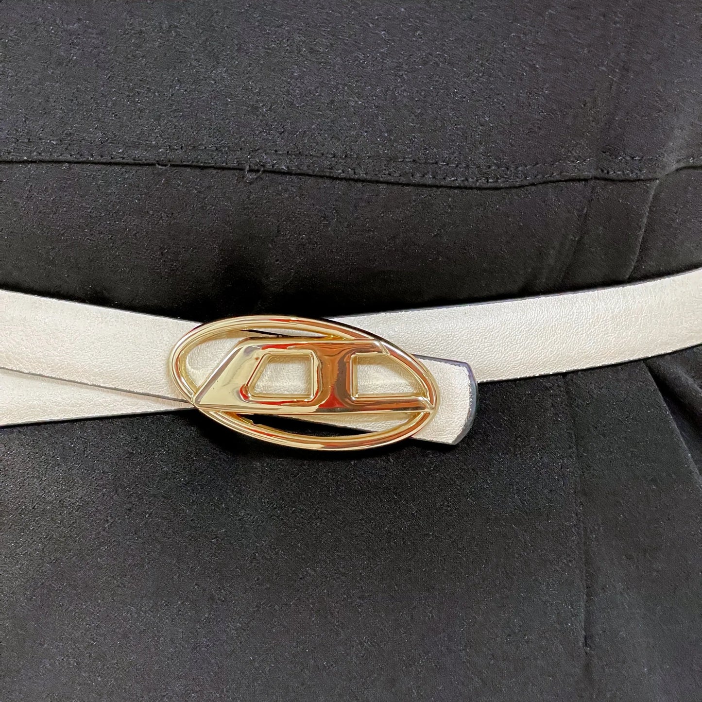 Elegant Skinny Belt with Golden Buckle for Women in 5 Colors