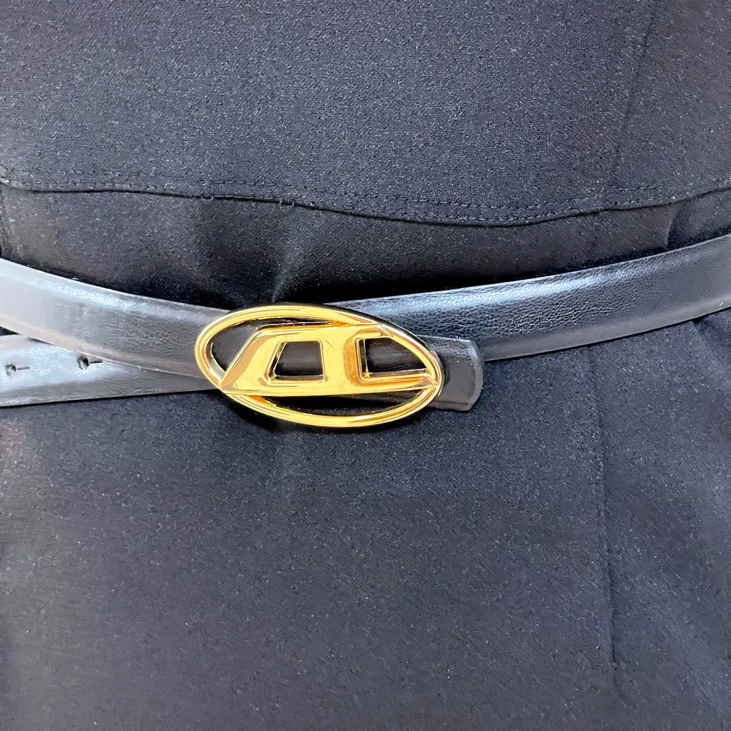Elegant Skinny Belt with Golden Buckle for Women in 5 Colors