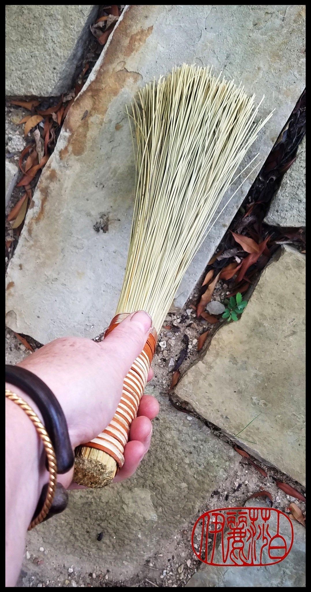 Handmade African Broom Fiber (18 Inches Long Total) Paint Brush - Elizabeth Schowachert Art - Little Red General Store