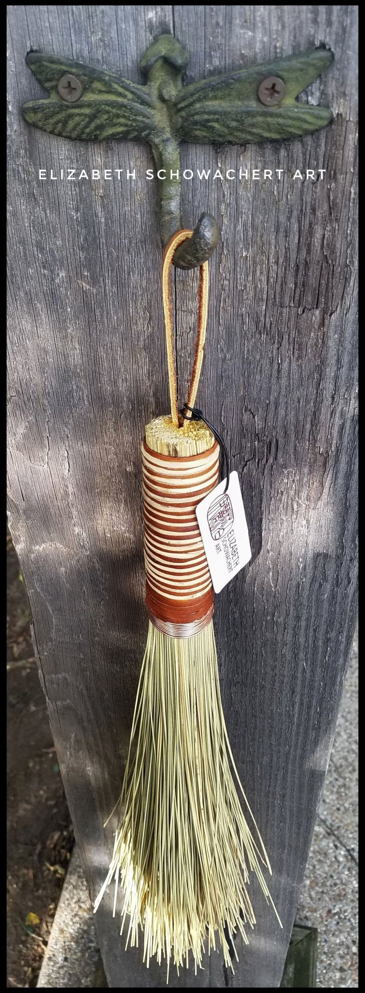 Handmade African Broom Fiber (18 Inches Long Total) Paint Brush - Elizabeth Schowachert Art - Little Red General Store