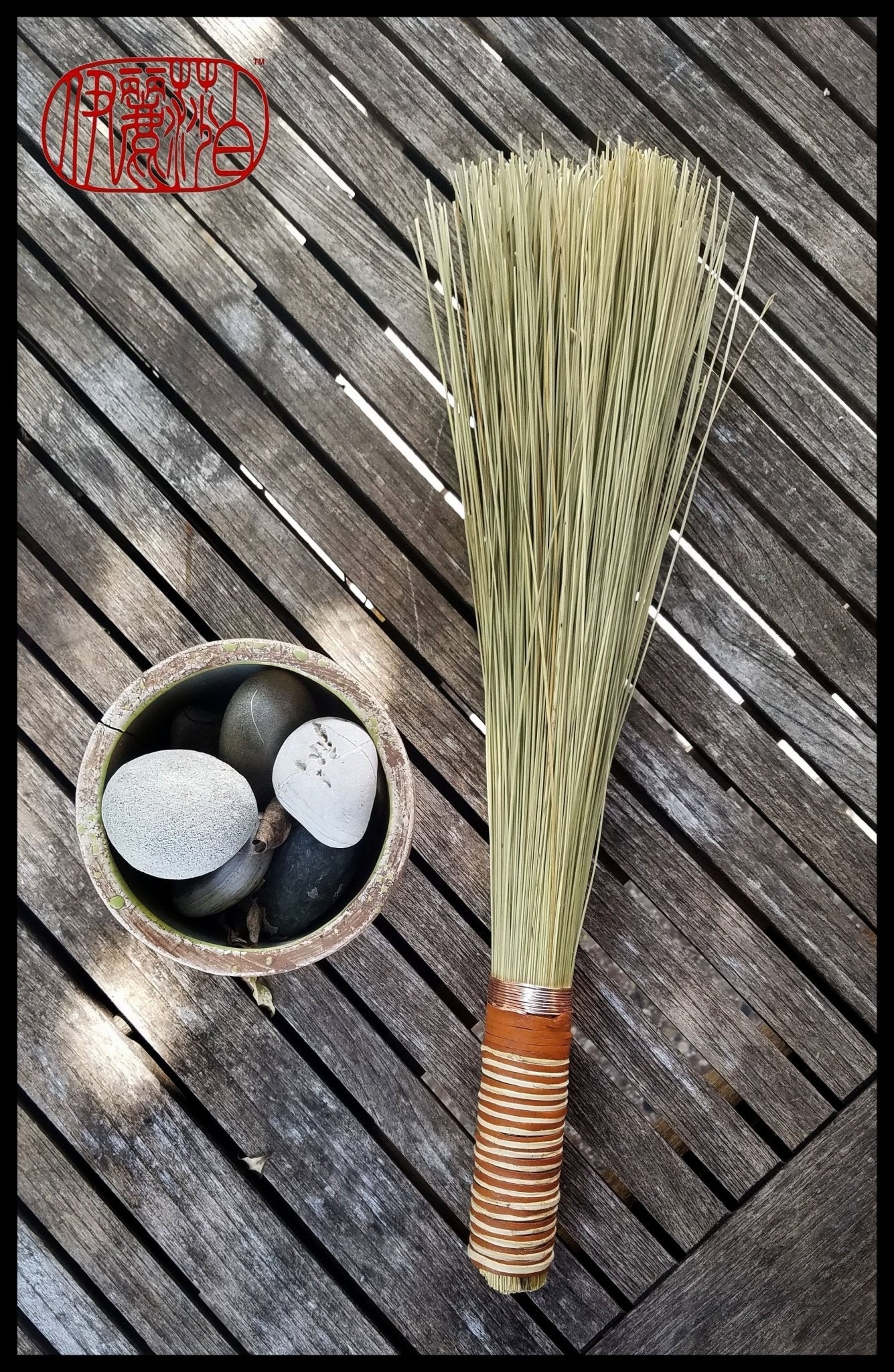 Handmade African Broom Fiber (18 Inches Long Total) Paint Brush - Elizabeth Schowachert Art - Little Red General Store