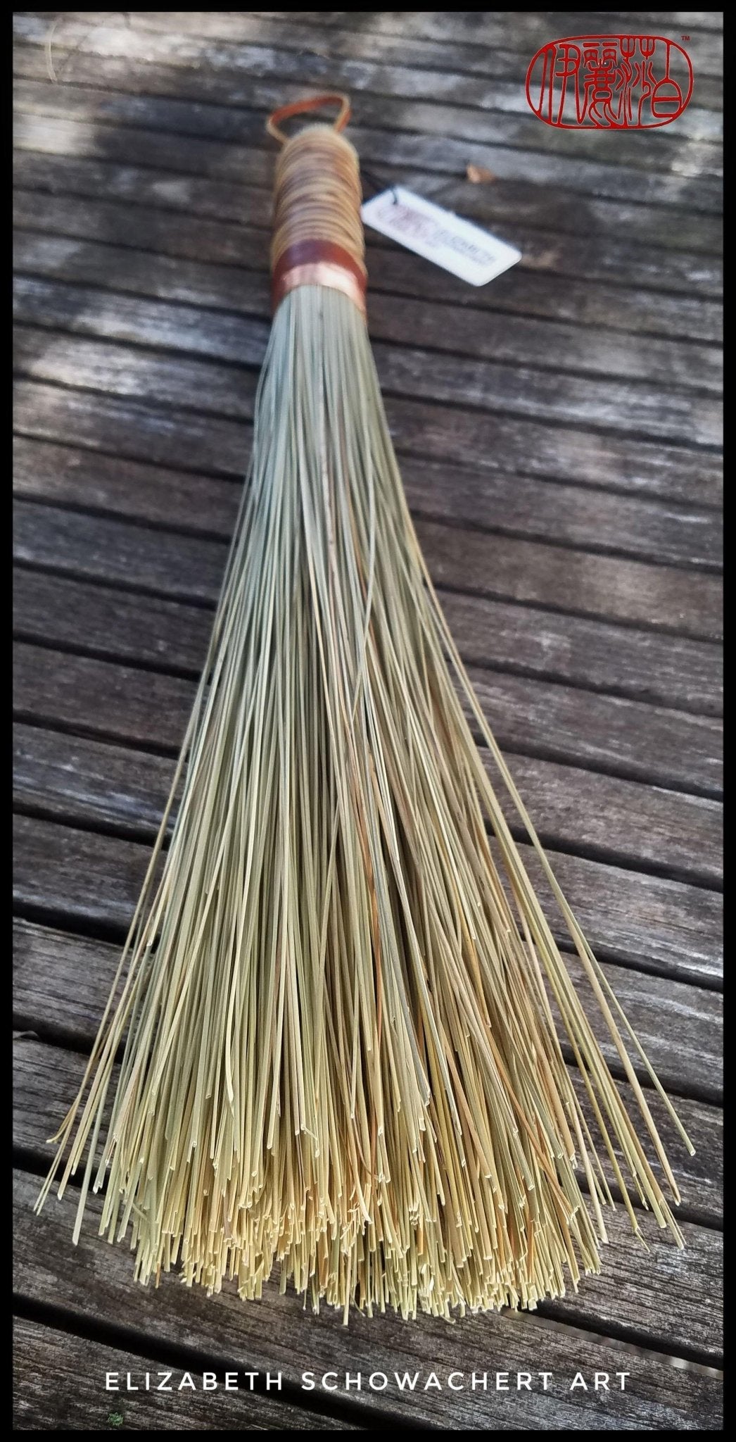 Handmade African Broom Fiber (18 Inches Long Total) Paint Brush - Elizabeth Schowachert Art - Little Red General Store