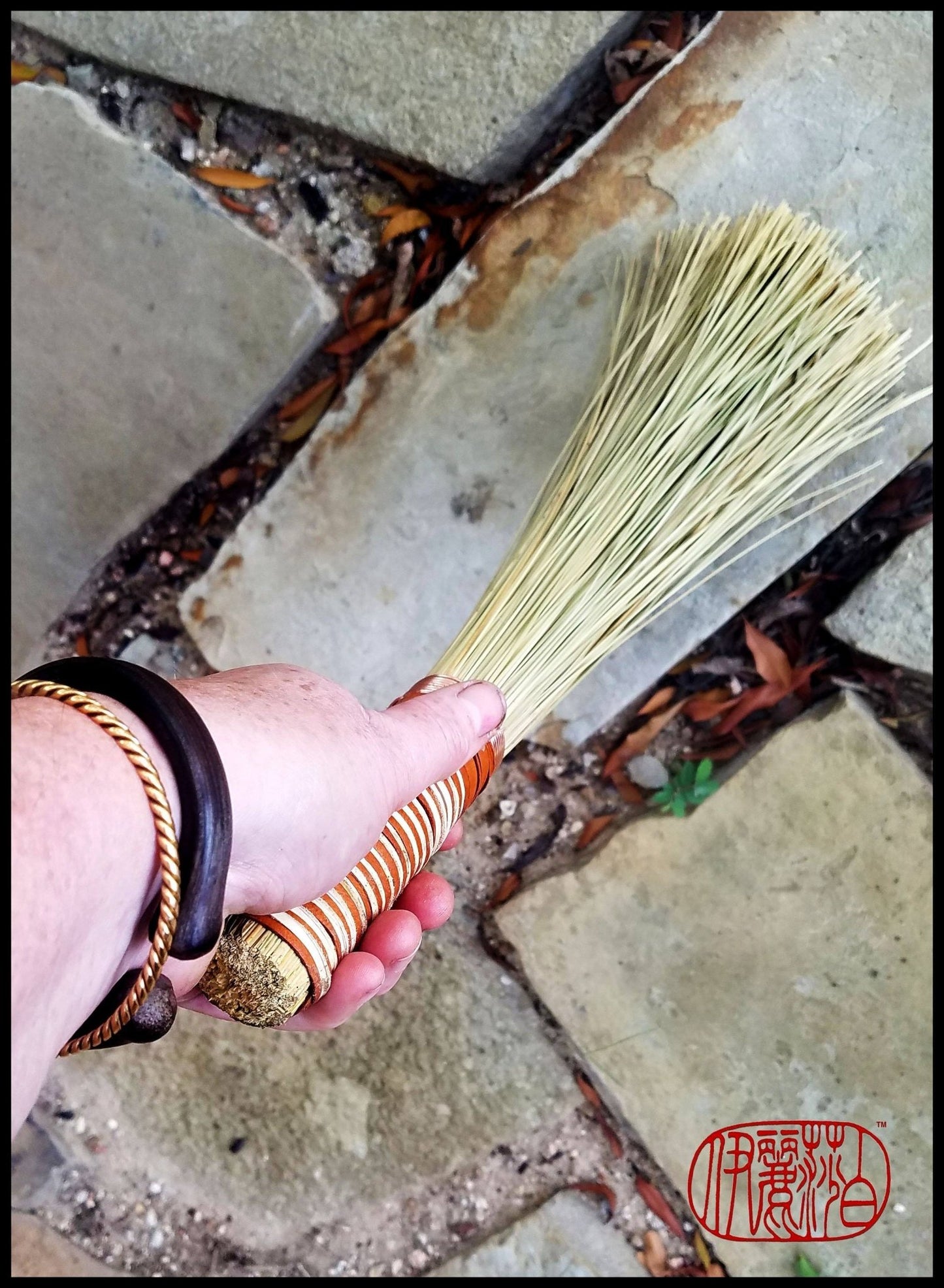 Handmade African Broom Fiber (18 Inches Long Total) Paint Brush - Elizabeth Schowachert Art - Little Red General Store
