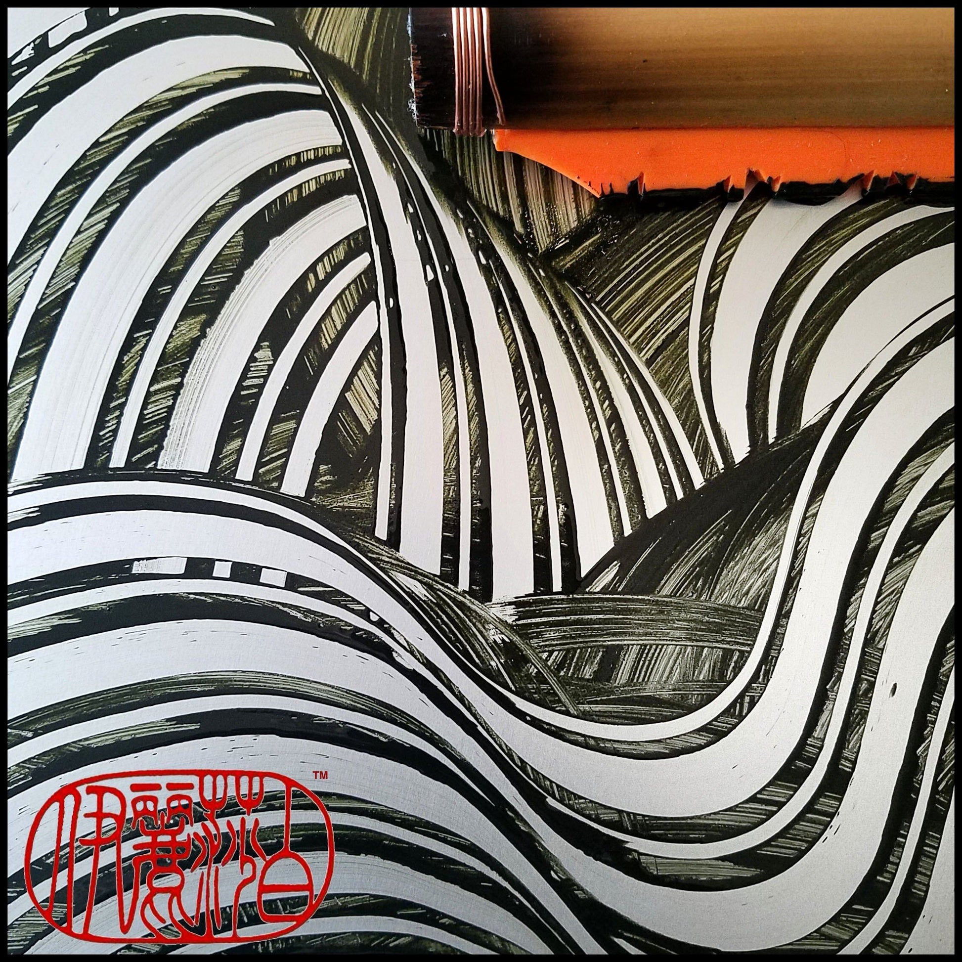 Silicone Blade Mark Making Tool For Encaustic Hot Box 1V (2" - 12") - Elizabeth Schowachert Art - Little Red General Store