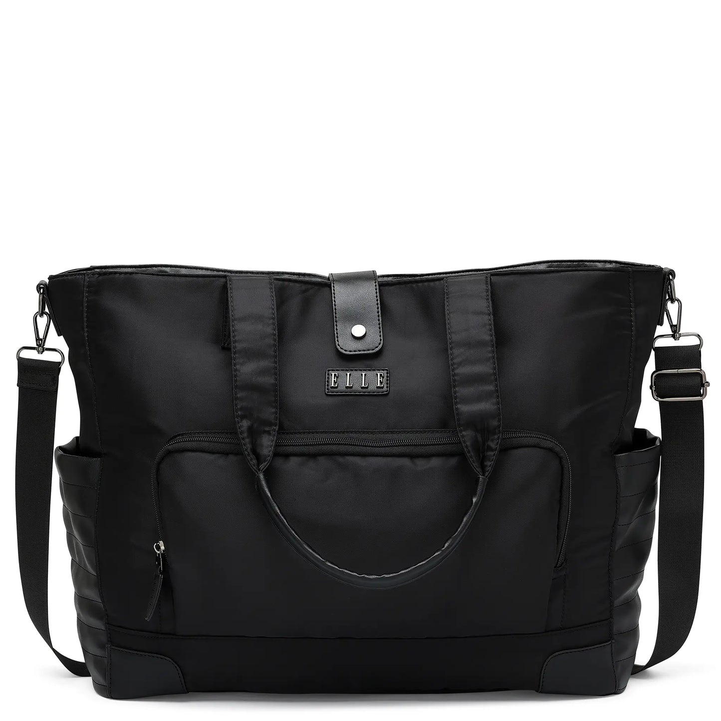 Voyage 25L Twill and Vegan Leather Weekender Tote Bag - ELLE Travel | USA - Little Red General Store