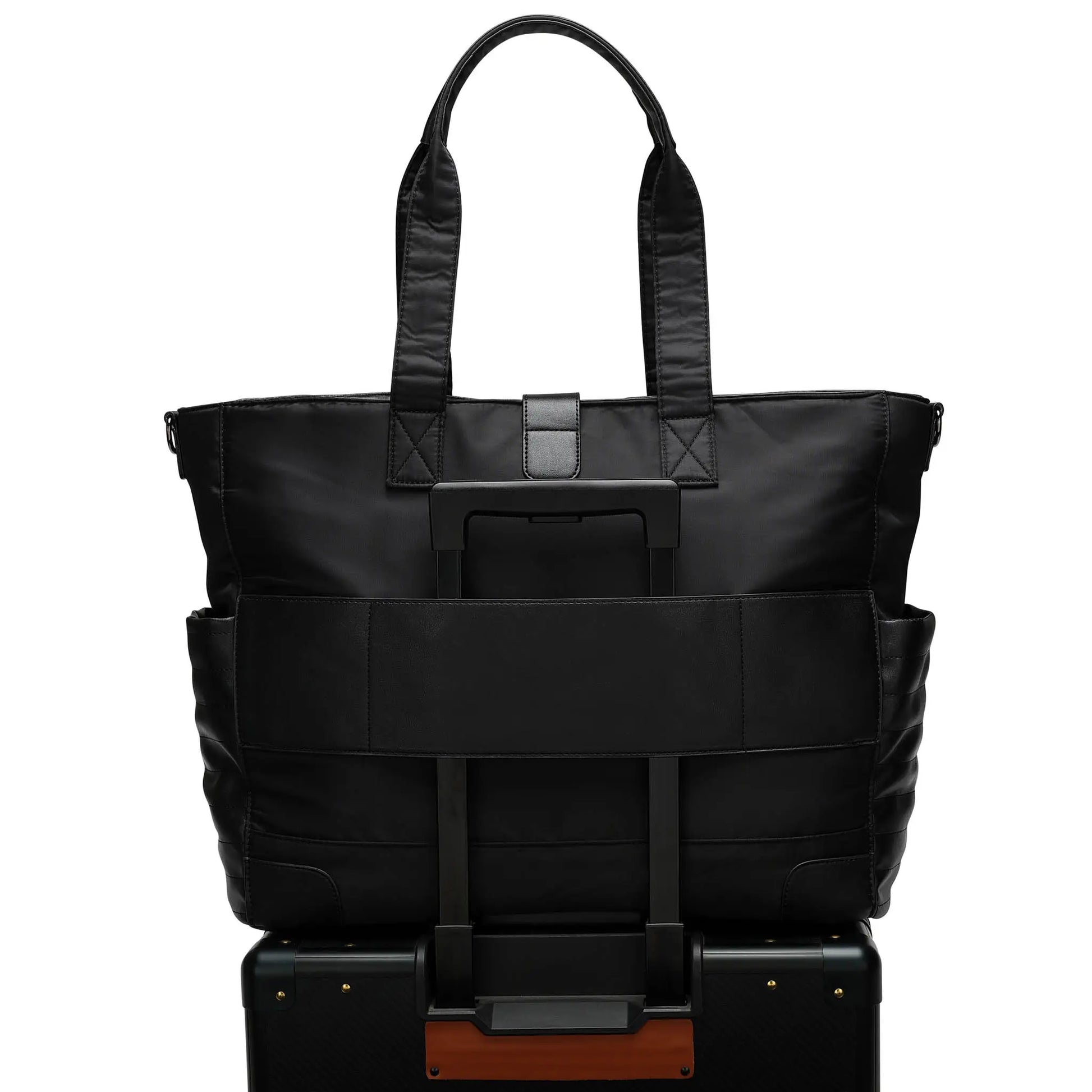 Voyage 25L Twill and Vegan Leather Weekender Tote Bag - ELLE Travel | USA - Little Red General Store