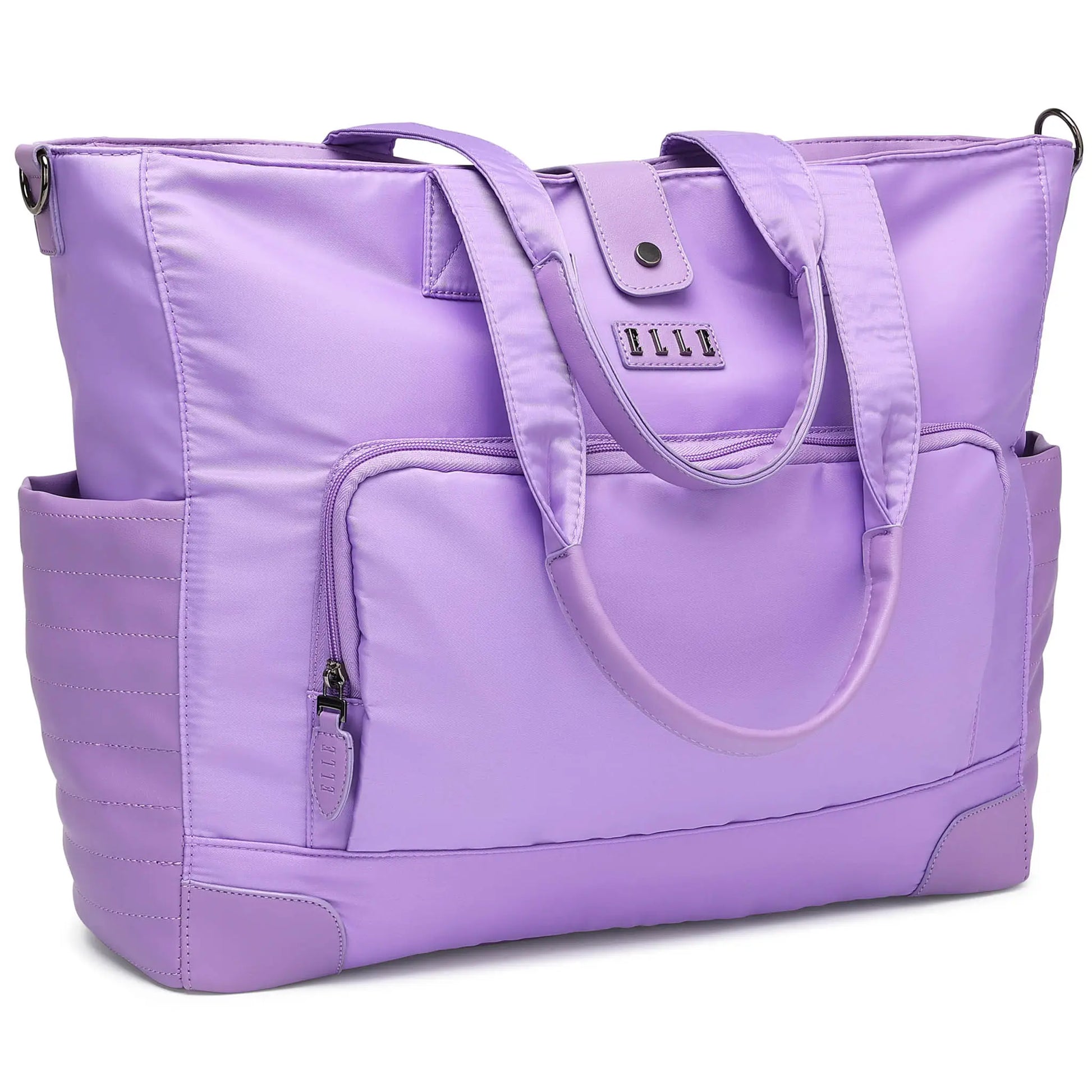 Voyage 25L Twill and Vegan Leather Weekender Tote Bag - ELLE Travel | USA - Little Red General Store
