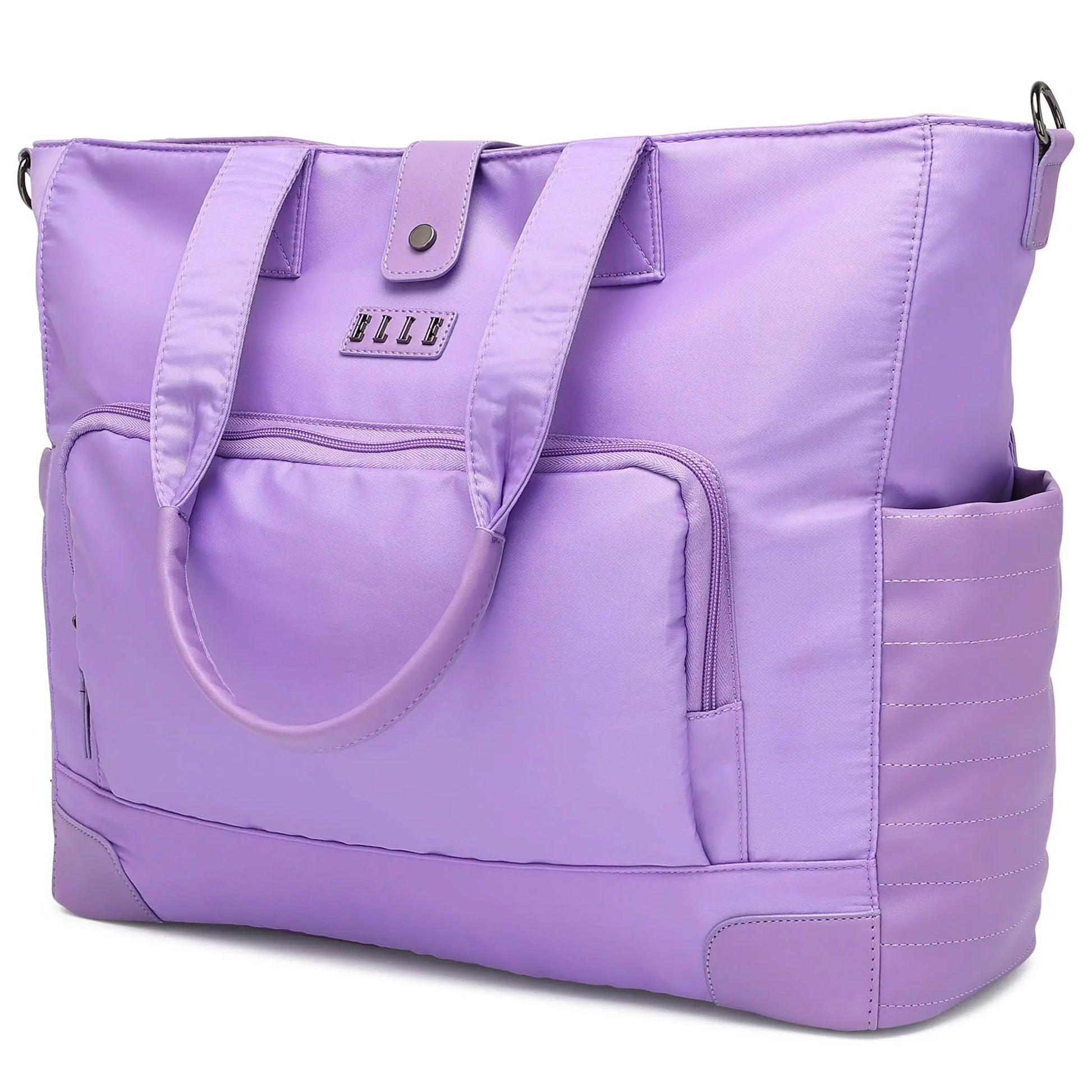 Voyage 25L Twill and Vegan Leather Weekender Tote Bag - ELLE Travel | USA - Little Red General Store