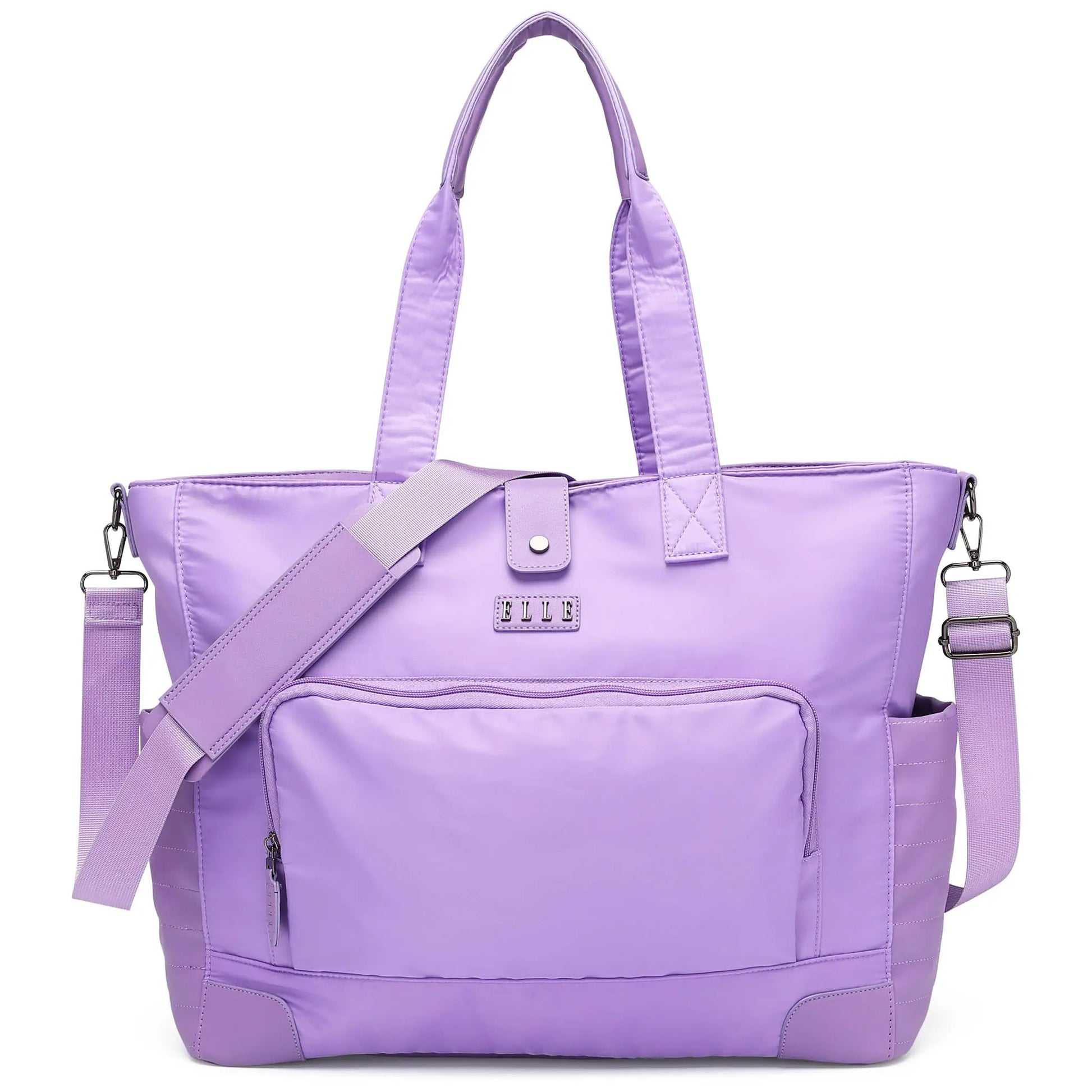 Voyage 25L Twill and Vegan Leather Weekender Tote Bag - ELLE Travel | USA - Little Red General Store