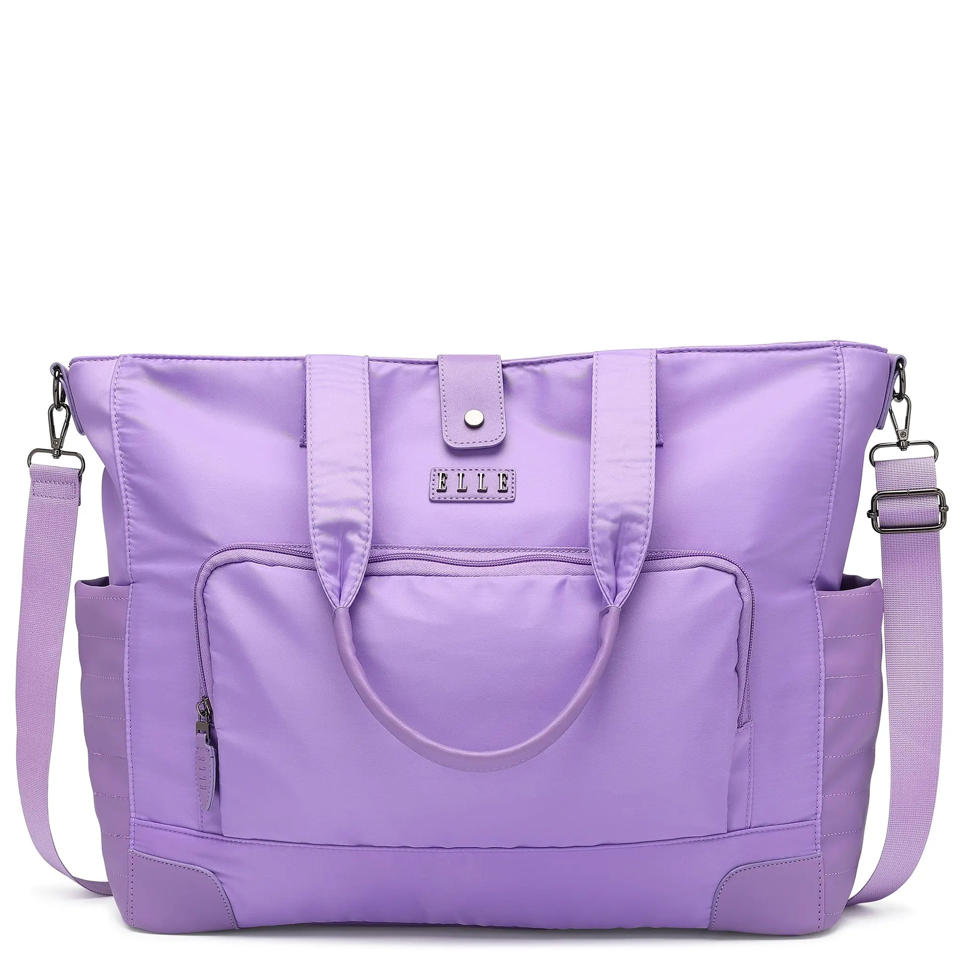 Voyage 25L Twill and Vegan Leather Weekender Tote Bag - ELLE Travel | USA - Little Red General Store