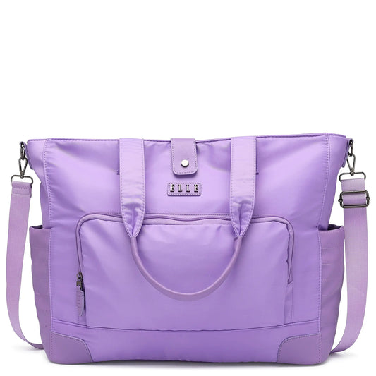 Voyage 25L Twill and Vegan Leather Weekender Tote Bag - ELLE Travel | USA - Little Red General Store