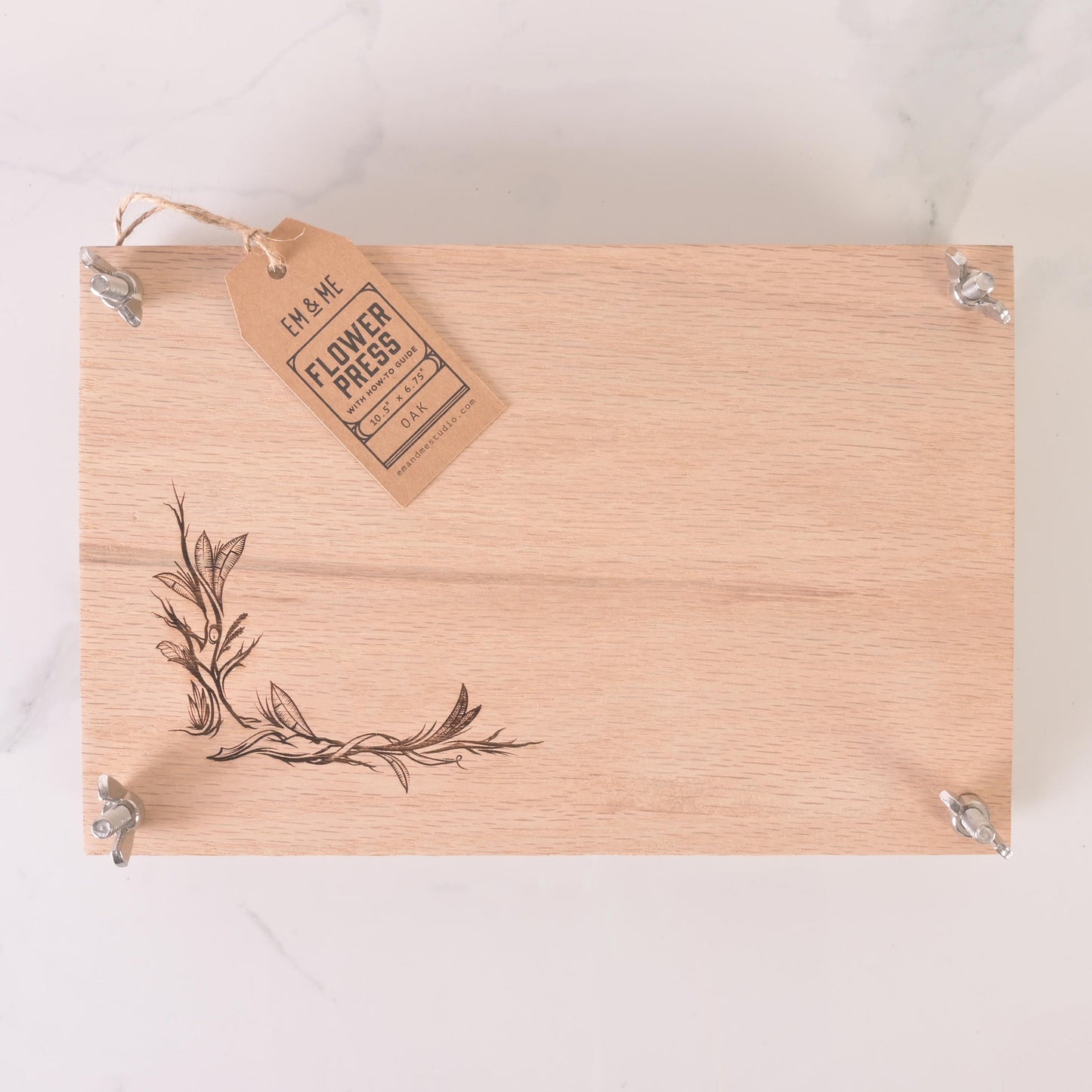 Large Flower Press Kit, Oak - Em & Me Studio - Little Red General Store