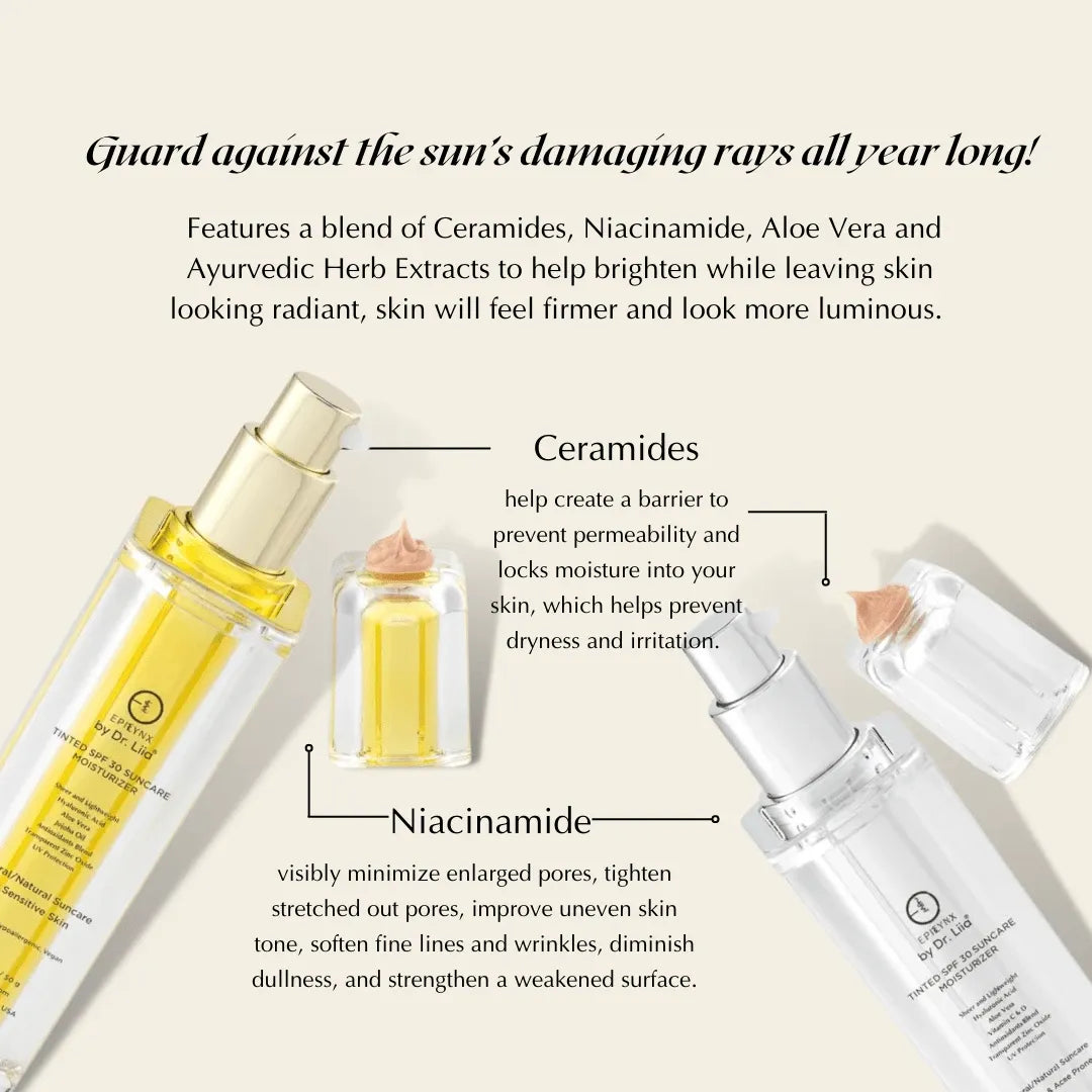 Tinted, Dewy Moisturizer for Sensitive Skin & Suncare with SPF 30 - EpiLynx - Little Red General Store