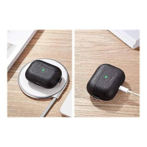 Black Leather Case - Apple AirPods Pro (1st Generation)