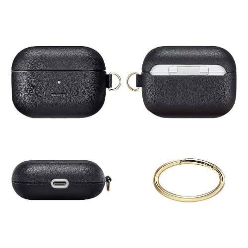 Black Leather Case - Apple AirPods Pro (1st Generation)