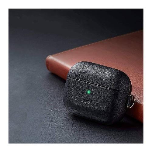 Black Leather Case - Apple AirPods Pro (1st Generation)