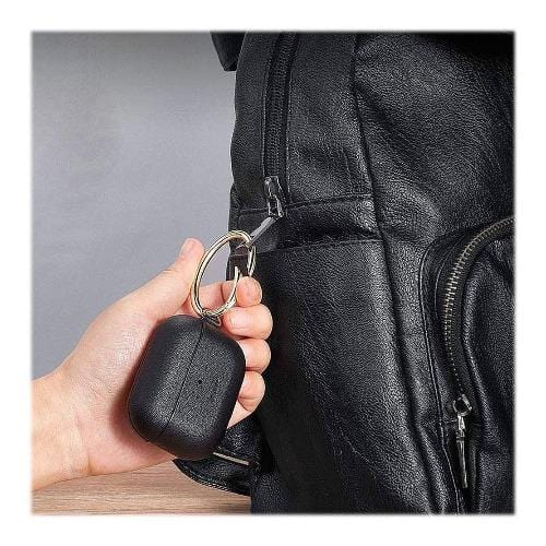 Black Leather Case - Apple AirPods Pro (1st Generation)