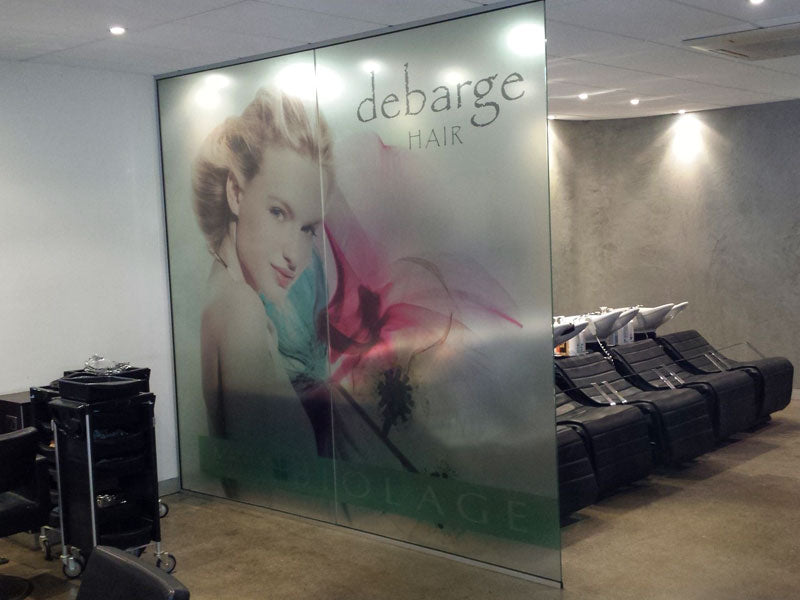 Privacy Design Window Etch in Full Color in self-adhesive film