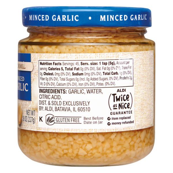 Stonemill Minced Garlic in Water, 8 oz