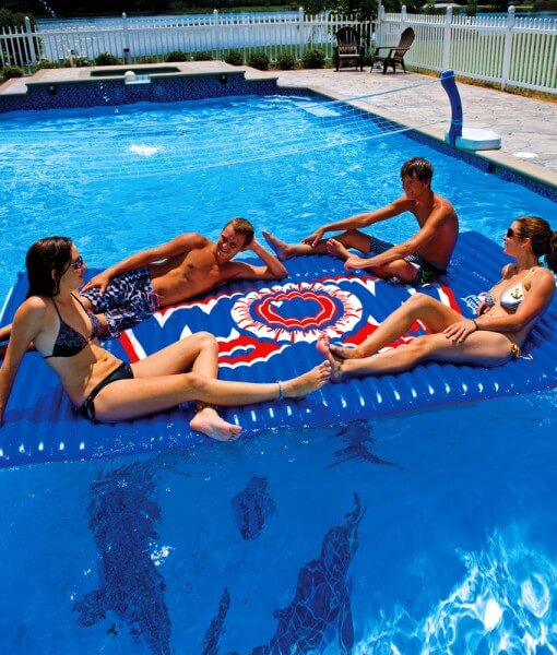 WOW Sports Floating Pool and Lake Water Walkway and Lounge - Red (12-2040)