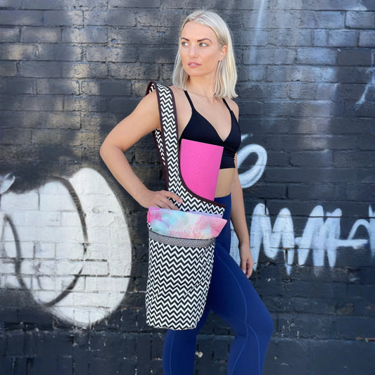 JupiterGear Yoga Mat Carrying Tote Bag with Large Size Pockets | Multipurpose and Fit Most Size Mats