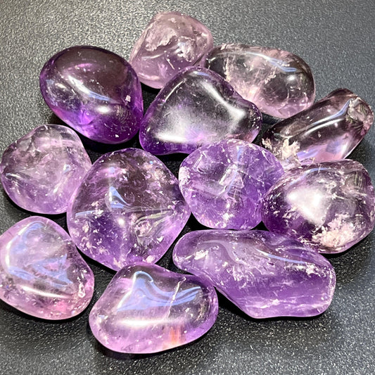Large Purple Amethyst Crystal Tumbled (By The Piece Or Pound) Bulk Wholesale Lot Polished Gemstones