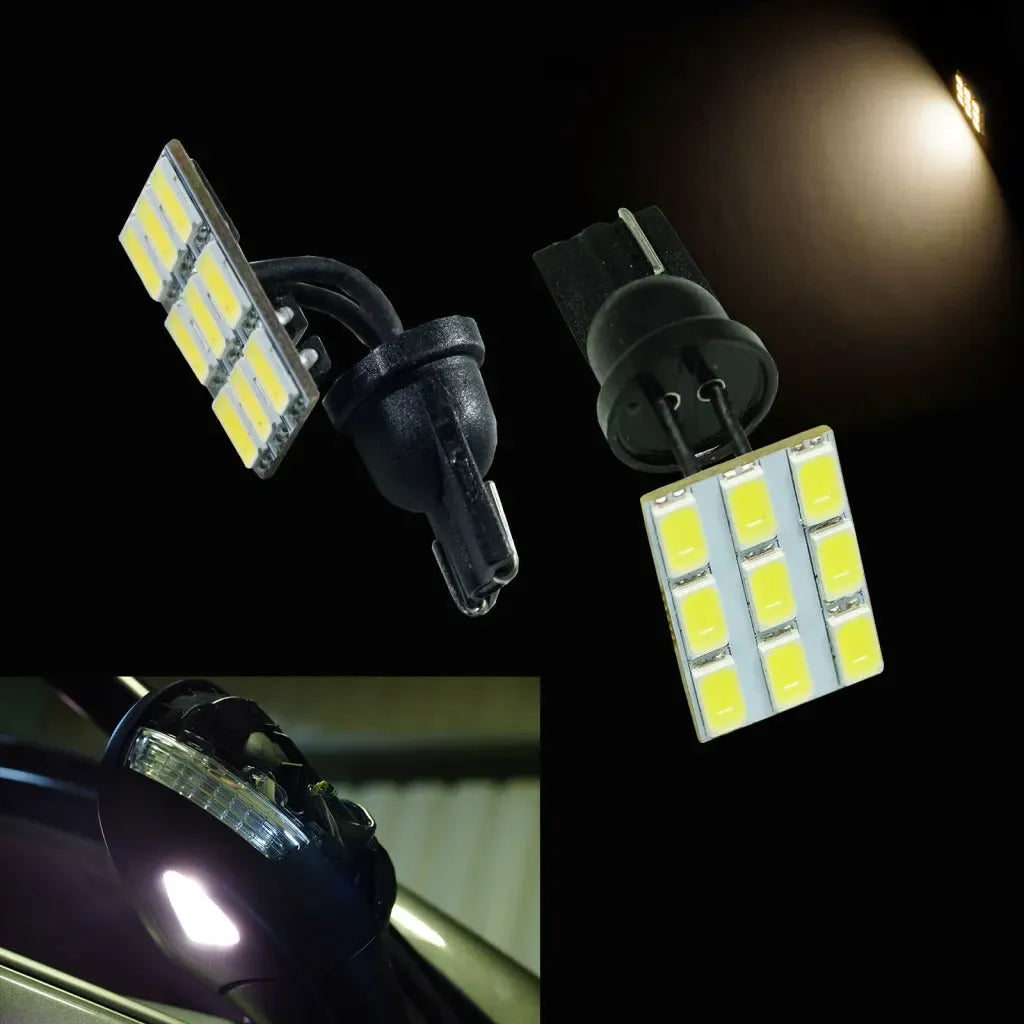 LED 9SMD 5630 Bendable Automotive Light Bulb T10 for Interior, Reading, Map, License Plate Light Bulb (Pack of 2pcs)