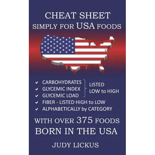 Cheat Sheet Simply for USA Foods: CARBOHYDRATE, GLYCEMIC INDEX, GLYCEMIC LOAD FOODS Listed from LOW to HIGH + High FIBER FOODS Listed from HIGH TO LOW