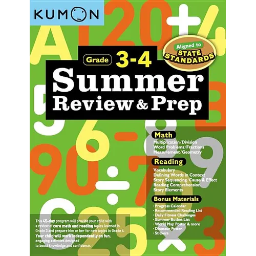 Kumon Summer Review and Prep 3-4