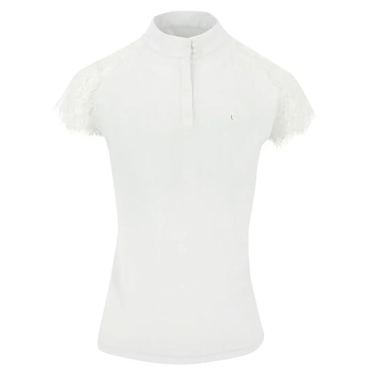 EQUITHÈME Hong Kong Show Polo – Women's Lace-Sleeve Elegance
