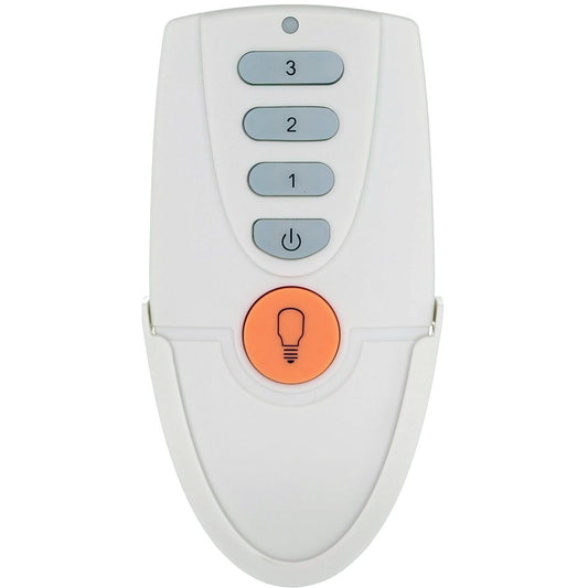 Anderic FAN51TW Replacement Ceiling Fan Remote Control for Hampton Bay and others - FAN-51T - White