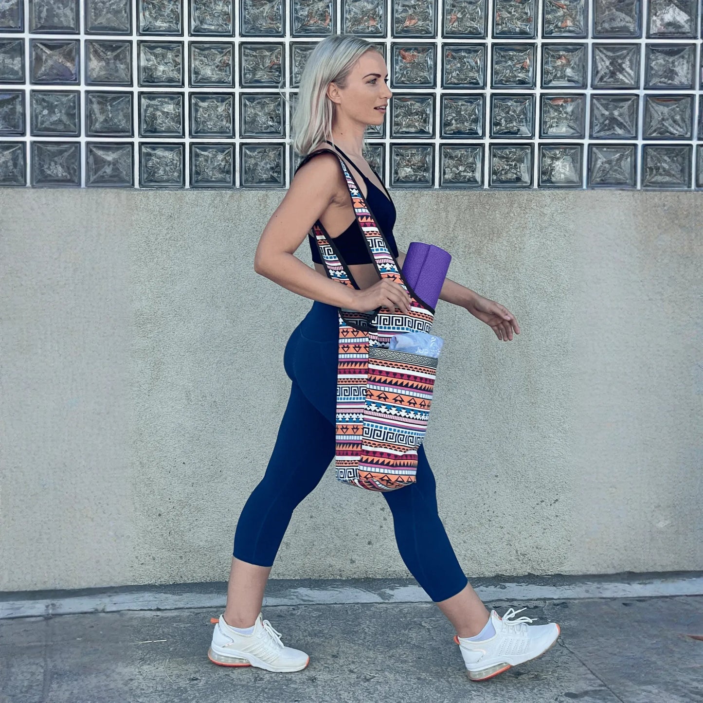 JupiterGear Yoga Mat Carrying Tote Bag with Large Pockets