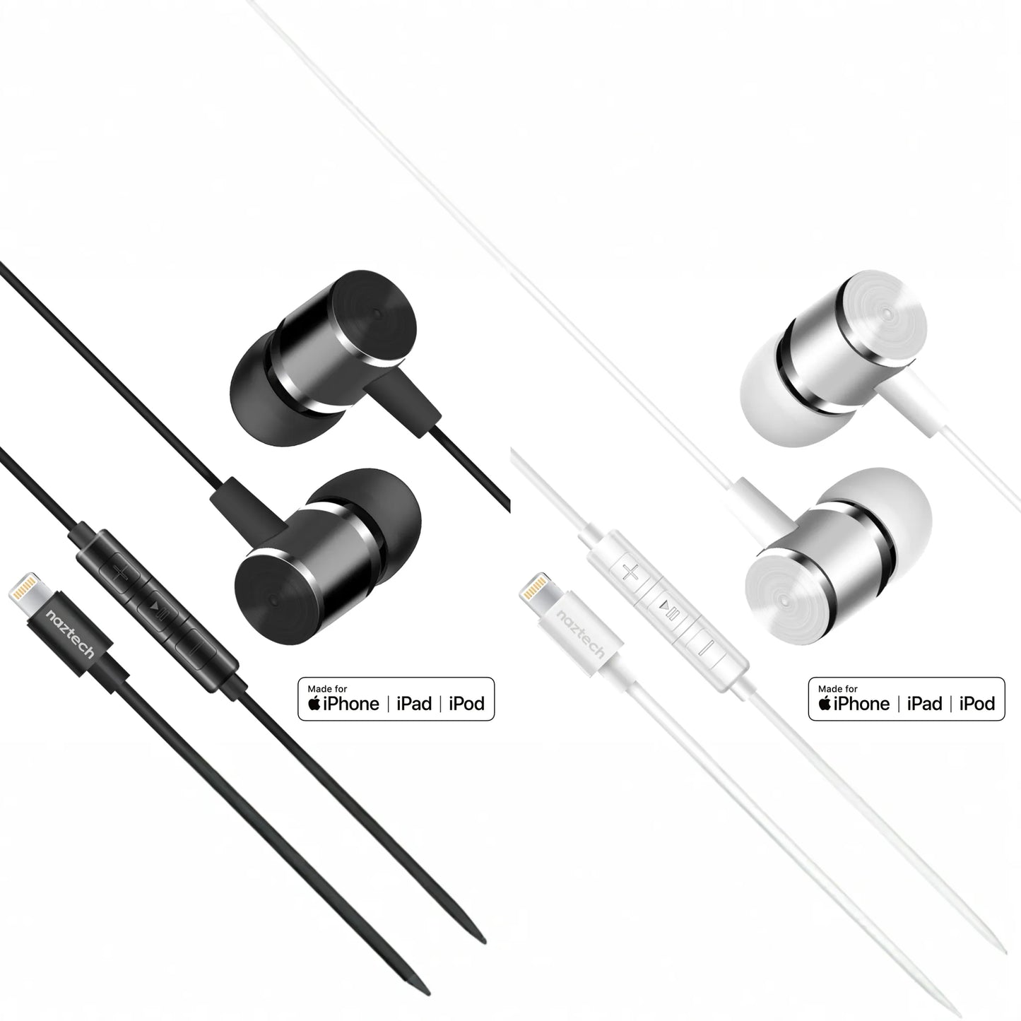 Naztech Platinum High Fidelity Lightning Earbuds