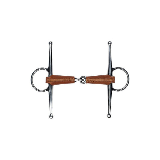 Feeling Leather Covered Full Cheek Snaffle