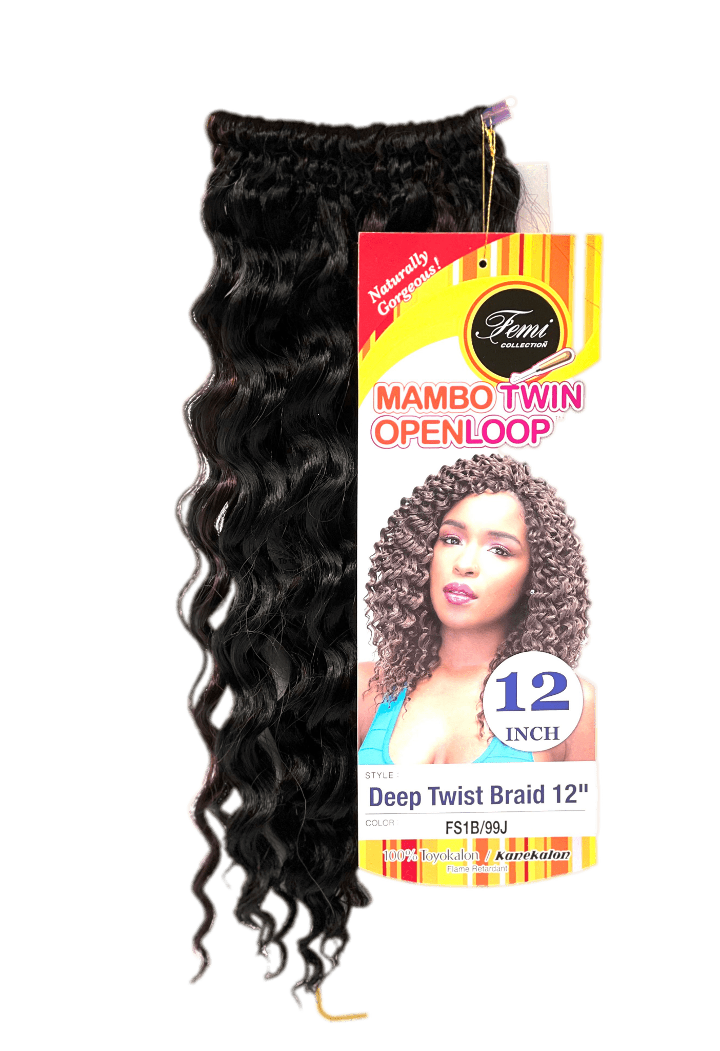 FEMI Collection Mambo Twin Open Loop Deep Twist Braid 12''