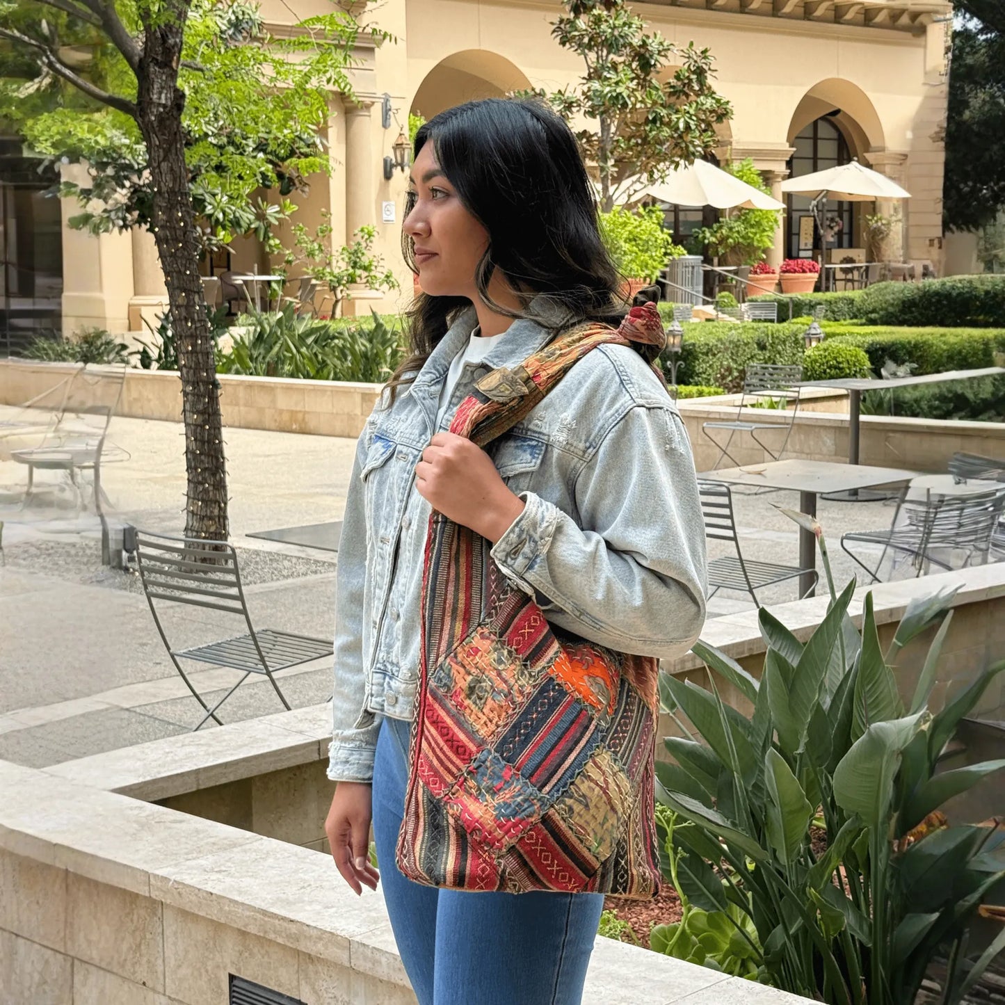 Kathmandu Collection Quilted Patchwork Hobo Bag