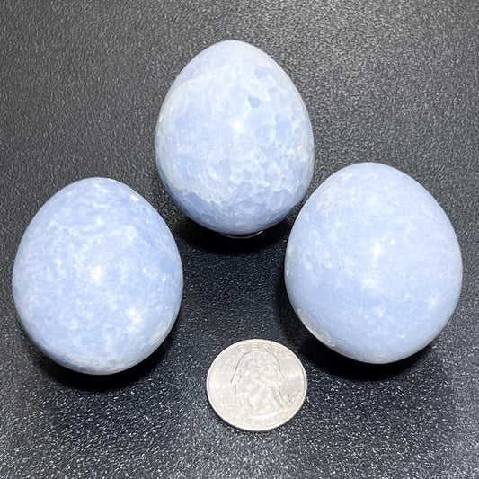 Blue Celestite Crystal Egg Polished Carving Wholesale Gemstone Decor Supply