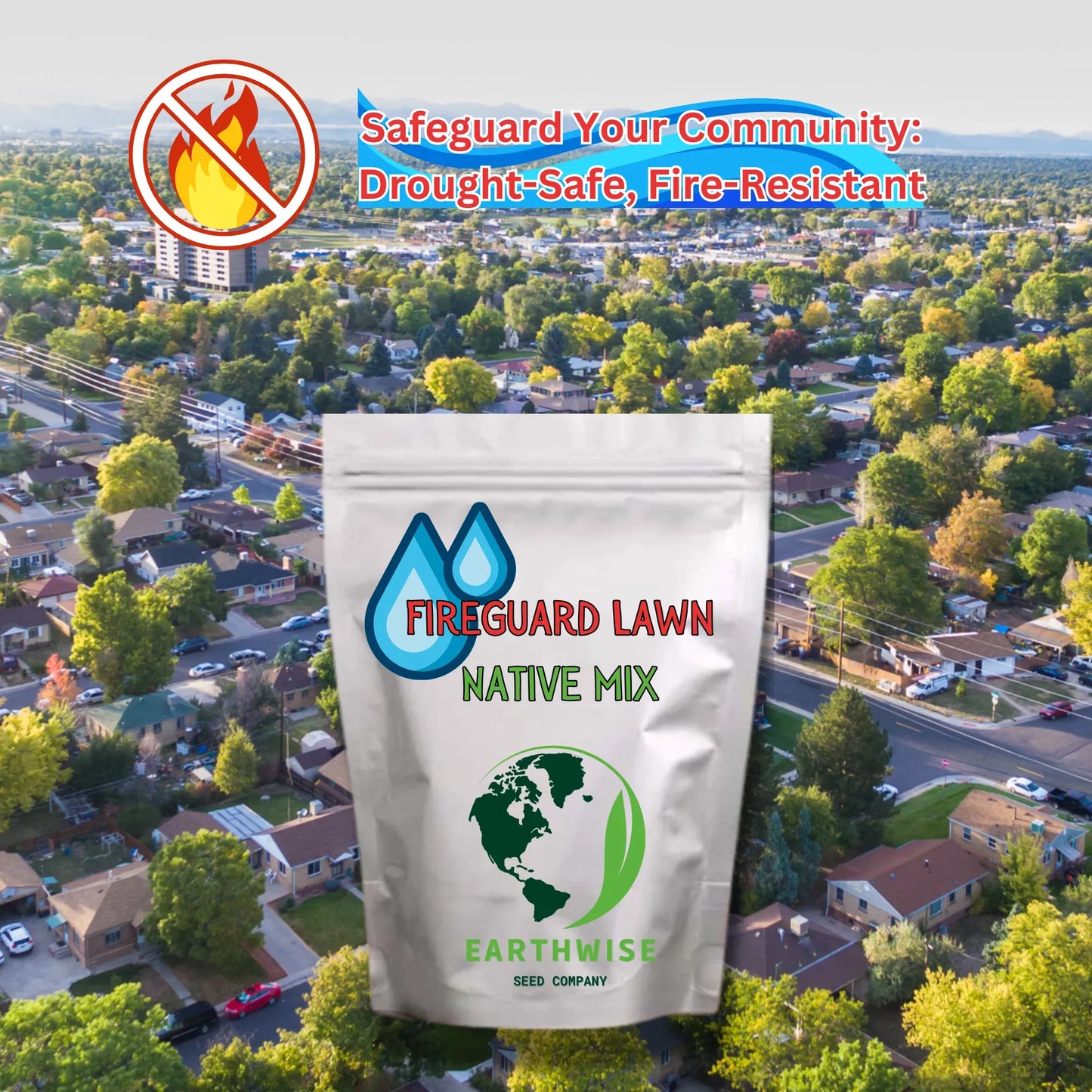Fireguard Lawn Native Mix - Fire-Resistant Turf