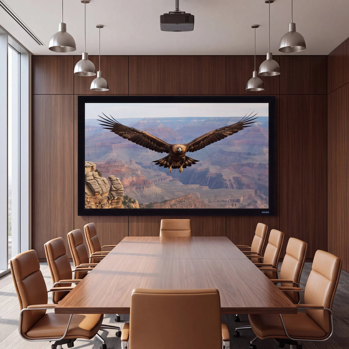 QualGear 120-In 16:9 Fixed Frame Projector Screen, Acoustic White, 1.0 Gain, QG-PS-FF6-169-120-A - 🆕 New Arrivals, All Products, 🖥️ Electronics, 🖥️ Video Equipment - Little Red General Store