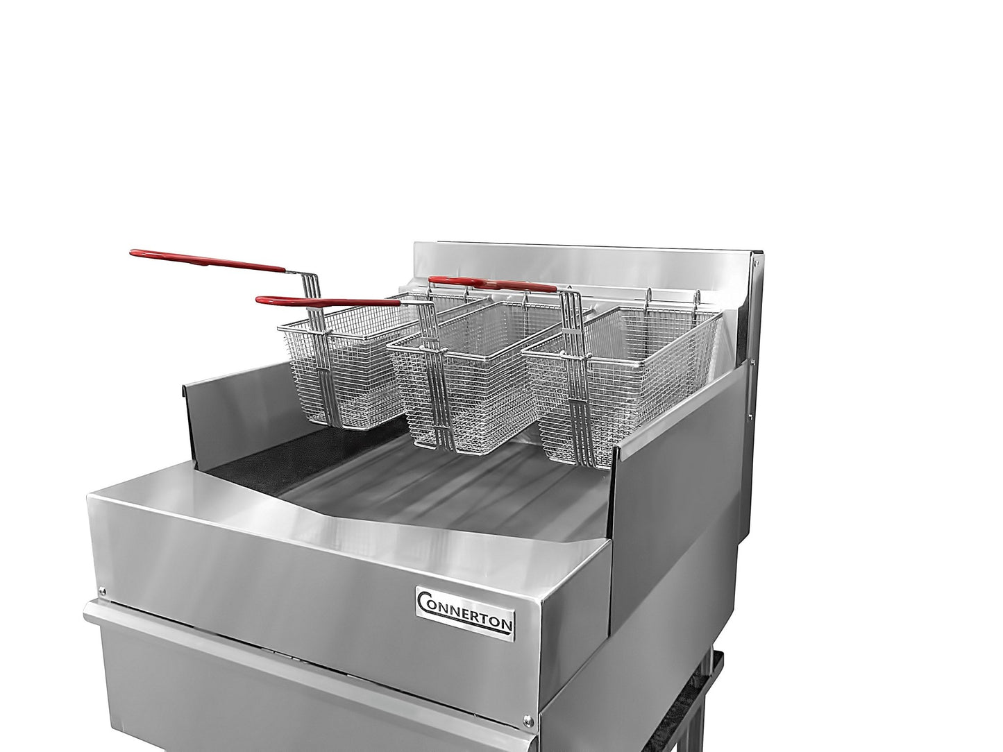 Connerton - CSF - 24 - Commercial Thermostatic SHALLOW FRYER with 2 or 3 Baskets, Total 60.000 BTUs best for Frying and Grilling - Freezeandfry.com - Little Red General Store