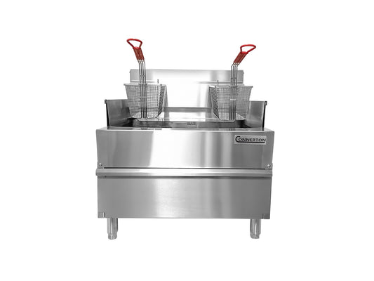Connerton - CSF - 24 - Commercial Thermostatic SHALLOW FRYER with 2 or 3 Baskets, Total 60.000 BTUs best for Frying and Grilling - Freezeandfry.com - Little Red General Store